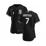 Men's Nike Chicago White Sox #7 Tim Anderson Black Alternate 2020 Authentic Player Baseball Jersey