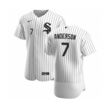 Men's Nike Chicago White Sox #7 Tim Anderson White Home 2020 Authentic Player Baseball Jersey