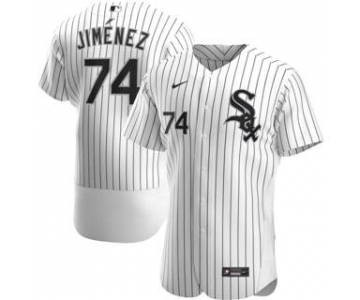 Men's Nike Chicago White Sox #74 Eloy Jimenez 2020 White Home Authentic Player Baseball Jersey