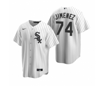 Men's Nike Chicago White Sox #74 Eloy Jimenez White Home Stitched Baseball Jersey