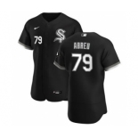 Men's Nike Chicago White Sox #79 Jose Abreu Black Alternate 2020 Authentic Player Baseball Jersey