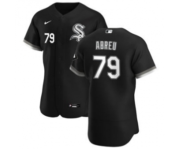 Men's Nike Chicago White Sox #79 Jose Abreu Black Alternate 2020 Authentic Player Baseball Jersey