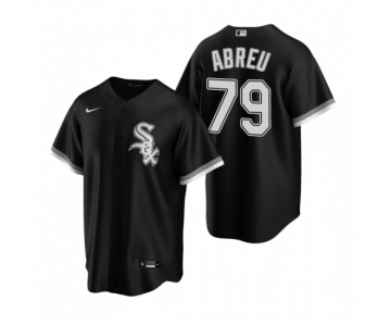 Men's Nike Chicago White Sox #79 Jose Abreu Black Alternate Stitched Baseball Jersey