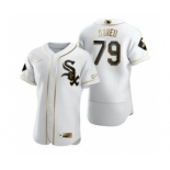 Men's Nike Chicago White Sox #79 Jose Abreu White 2020 Authentic Golden Edition Baseball Jersey