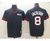 Men's Nike Chicago White Sox #8 Bo Jackson Navy Blue M&N MLB Jersey (2)