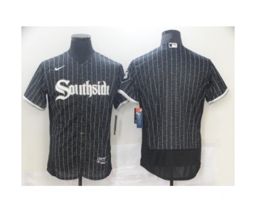 Men's Nike Chicago White Sox Southside Blank Black Authentic Stitched Jersey