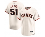 Men San Francisco Giants #51 Jung Hoo Lee Cream 2024 Home Limited Stitched Baseball Jersey