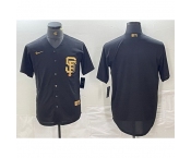 Men San Francisco Giants Blank Black Cool Base Stitched Baseball Jersey