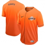 Men's Majestic San Francisco Giants Blank Orange Drift Fashion MLB Jersey