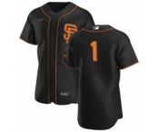 Men's Nike San Francisco Giants #1 Mauricio Dubon Black Alternate 2020 Authentic Player Baseball Jersey