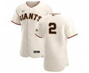 Men's Nike San Francisco Giants #2 Daniel Robertson Cream Home 2020 Authentic Player Baseball Jersey