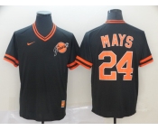 Men's Nike San Francisco Giants #24 Willie Mays BlackM M&N MLB Jersey