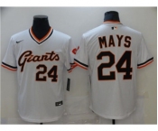 Men's Nike San Francisco Giants #24 Willie Mays White Cool Base Stitched Baseball Jersey