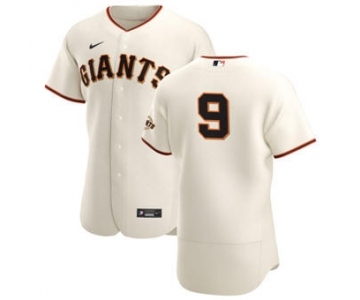 Men's Nike San Francisco Giants #28 Buster Posey Cream Home 2020 Authentic Player Baseball Jersey