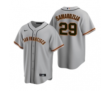 Men's Nike San Francisco Giants #29 Jeff Samardzija Gray Road Stitched Baseball Jersey