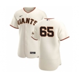 Men's Nike San Francisco Giants #65 Sam Coonrod Cream Home 2020 Authentic Player Baseball Jersey