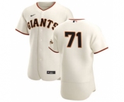 Men's Nike San Francisco Giants #71 Tyler Rogers Cream Home 2020 Authentic Player Baseball Jersey