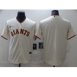 Men's Nike San Francisco Giants Blank Authentic Cream Alternate Cool Base Baseball Jersey