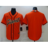 Men's Nike San Francisco Giants Blank Authentic Orange  Alternate Cool Base Baseball Jersey