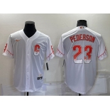 Men's San Francisco Giants #23 Joc Pederson White 2021 City Connect Stitched Cool Base Nike Jersey