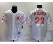 Men's San Francisco Giants #23 Joc Pederson White 2021 City Connect Stitched Cool Base Nike Jersey