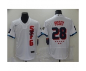 Men's San Francisco Giants #28 Buster Posey Nike White 2021 MLB All-Star Replica Jersey