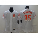 Men's San Francisco Giants #35 Brandon Crawford Nike White 2021 City Connect Replica Player Jersey