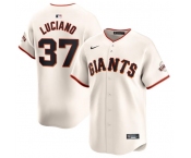 Men's San Francisco Giants #37 Marco Luciano Cream Cool Base Stitched Baseball Jersey