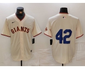 Men's San Francisco Giants #42 Jackie Robinson Cream Limited Stitched Cool Base Jersey