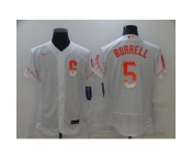 Men's San Francisco Giants #5 Pat Burrell Nike White 2021 City Connect Replica Player Jersey