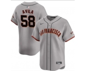 Men's San Francisco Giants #58 Nick Avila Gray Away Limited Stitched Baseball Jersey