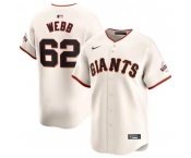 Men's San Francisco Giants #62 Logan Webb Cream Cool Base Stitched Baseball Jersey