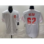 Men's San Francisco Giants #62 Logan Webb White City Connect Stitched Cool Base Nike Jersey