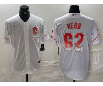 Men's San Francisco Giants #62 Logan Webb White City Connect Stitched Cool Base Nike Jersey