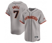 Men's San Francisco Giants #7 Blake Snell Gray Away Limited Stitched Baseball Jersey