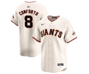 Men's San Francisco Giants #8 Michael Conforto Cream Cool Base Stitched Baseball Jersey