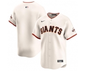 Men's San Francisco Giants Blank Cream Home Limited Stitched Baseball Jersey