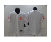 Men's San Francisco Giants Blank Nike White 2021 City Connect Replica Player Jersey