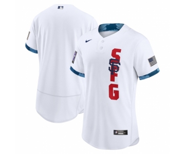 Men's San Francisco Giants Blank Nike White 2021 MLB All-Star Authentic Jersey