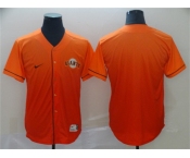 Men's San Francisco Giants Blank Orange Fade Stitched Baseball Jersey