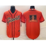 Men's San Francisco Giants Orange Team Big Logo Cool Base Stitched Baseball Jersey