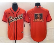 Men's San Francisco Giants Orange Team Big Logo Cool Base Stitched Baseball Jersey