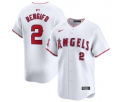 Men's Los Angeles Angels #2 Luis Rengifo White Home Limited Baseball Stitched Jersey