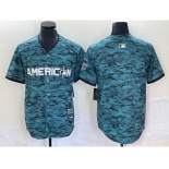 Men's Los Angeles Angels Blank Teal 2023 All Star Cool Base Stitched Jersey