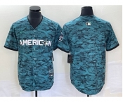 Men's Los Angeles Angels Blank Teal 2023 All Star Cool Base Stitched Jersey