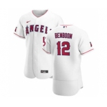 Men's Nike Los Angeles Angels #12 Anthony Bemboom White Home 2020 Authentic Player Baseball Jersey