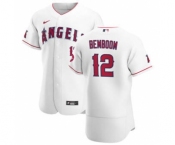 Men's Nike Los Angeles Angels #12 Anthony Bemboom White Home 2020 Authentic Player Baseball Jersey