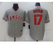 Men's Nike Los Angeles Angels #17 Shohei Ohtani Gray Road Stitched Baseball Jersey