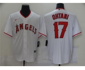 Men's Nike Los Angeles Angels #17 Shohei Ohtani White Home Stitched Baseball Jersey