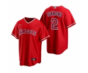 Men's Nike Los Angeles Angels #2 Andrelton Simmons Red Alternate Stitched Baseball Jersey